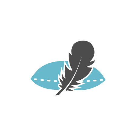 Feather icon on background for graphic and web design. Simple vector sign. Internet concept symbol for website button or mobile appのイラスト素材