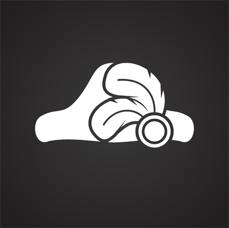 Feather icon on background for graphic and web design. Simple vector sign. Internet concept symbol for website button or mobile appのイラスト素材