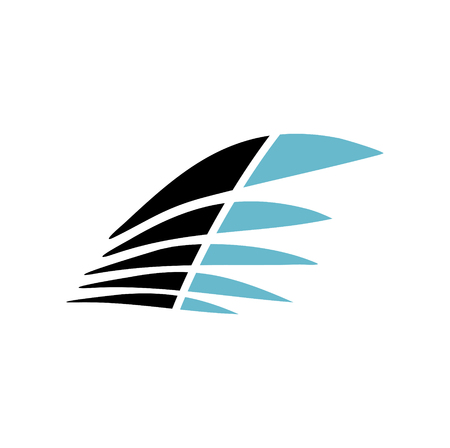 Wing icon on white background for graphic and web design. Simple vector sign. Internet concept symbol for website button or mobile appのイラスト素材