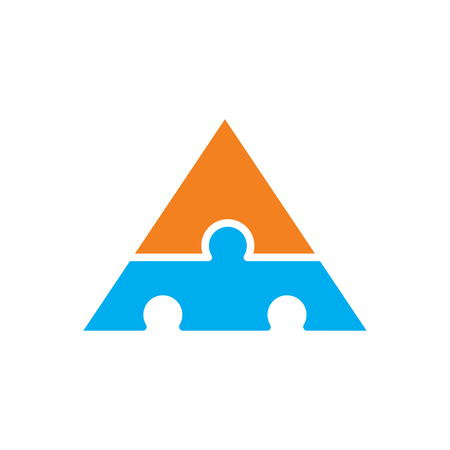 Puzzle icon on background for graphic and web design. Simple vector sign. Internet concept symbol for website button or mobile app.のイラスト素材