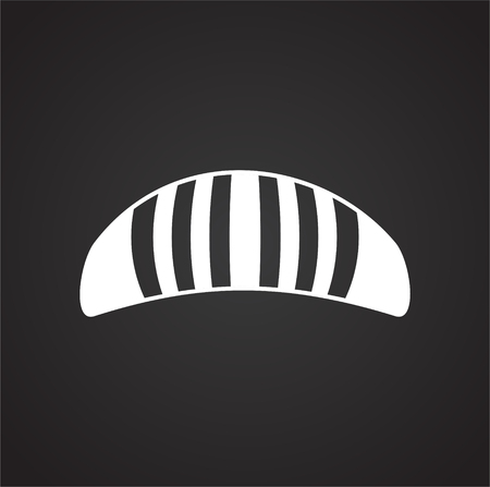 Kite icon on background for graphic and web design. Simple illustration. Internet concept symbol for website button or mobile app.のイラスト素材