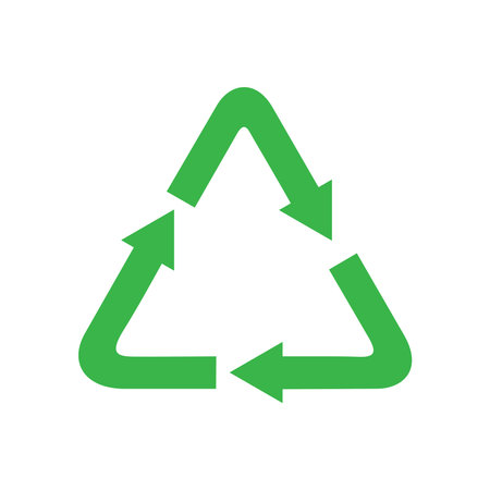 Recycling icon on background for graphic and web design. Simple vector sign. Internet concept symbol...