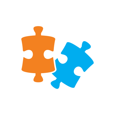 Puzzle icon on background for graphic and web design. Simple vector sign. Internet concept symbol for website button or mobile app.のイラスト素材
