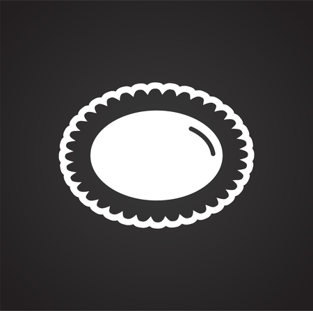 Cookie icon on background for graphic and web design. Simple vector sign. Internet concept symbol for website button or mobile app.のイラスト素材