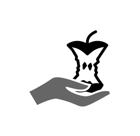 Garbage related icon on background for graphic and web design. Simple illustration. Internet concept symbol for website button or mobile app.のイラスト素材