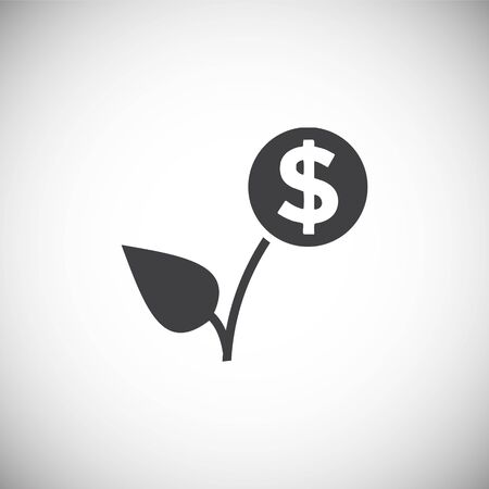 Business related icon on background for graphic and web design. Simple illustration. Internet concept symbol for website button or mobile app.のイラスト素材