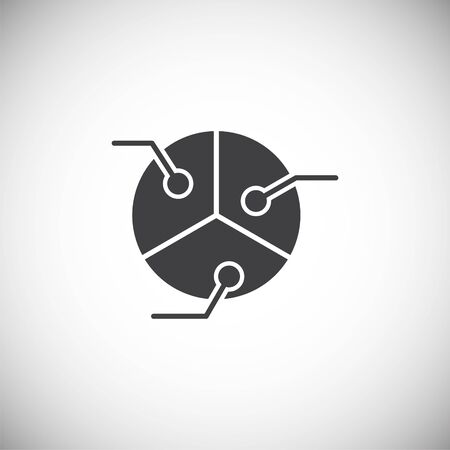 Business related icon on background for graphic and web design. Simple illustration. Internet concept symbol for website button or mobile app.のイラスト素材