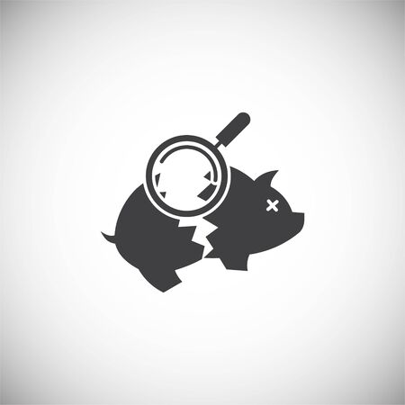 Piggy bank icons set icon on background for graphic and web design. Simple illustration. Internet concept symbol for website button or mobile appのイラスト素材