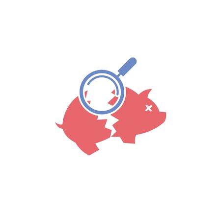 Piggy bank icons set icon on background for graphic and web design. Simple illustration. Internet concept symbol for website button or mobile appのイラスト素材