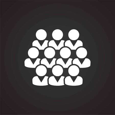 Business people related icon on background for graphic and web design. Simple illustration. Internet concept symbol for website button or mobile appのイラスト素材