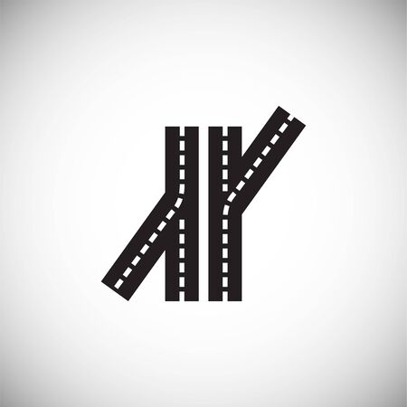 Road icon on background for graphic and web design. Simple illustration. Internet concept symbol for website button or mobile appのイラスト素材