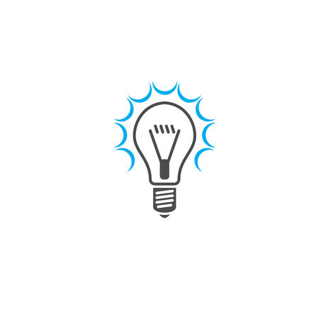 Bulb icon on background for graphic and web design. Simple illustration. Internet concept symbol for...