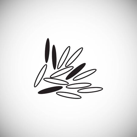Cereal related icon on background for graphic and web design. Simple illustration. Internet concept symbol for website button or mobile appのイラスト素材