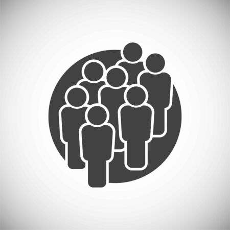 Business people related icon on background for graphic and web design. Simple illustration. Internet concept symbol for website button or mobile appのイラスト素材