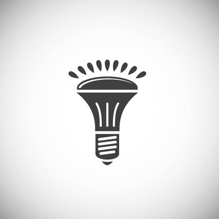 Bulb icon on background for graphic and web design. Simple illustration. Internet concept symbol for website button or mobile appのイラスト素材