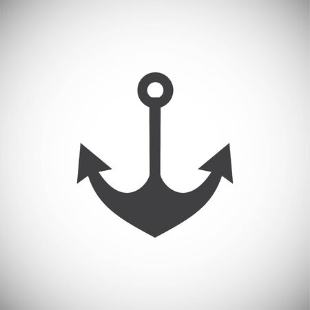 Anchor icon on background for graphic and web design. Simple illustration. Internet concept symbol for website button or mobile appのイラスト素材