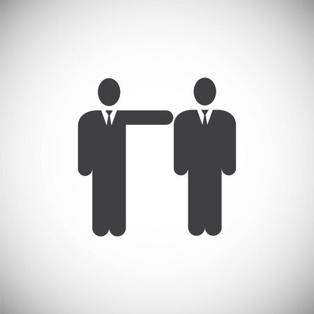 Business people related icon on background for graphic and web design. Simple illustration. Internet concept symbol for website button or mobile appのイラスト素材