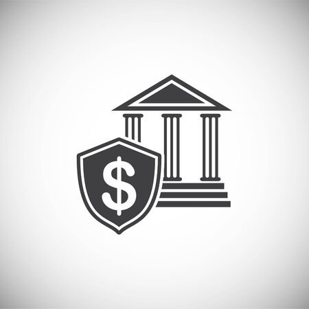 Money security related icon on background for graphic and web design. Simple illustration. Internet concept symbol for website button or mobile appのイラスト素材