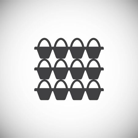 Egg related icon on background for graphic and web design. Simple illustration. Internet concept symbol for website button or mobile appのイラスト素材