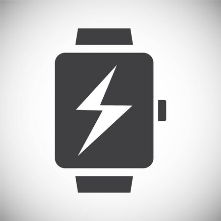 Smart Watch related icon on background for graphic and web design. Simple illustration. Internet concept symbol for website button or mobile appのイラスト素材