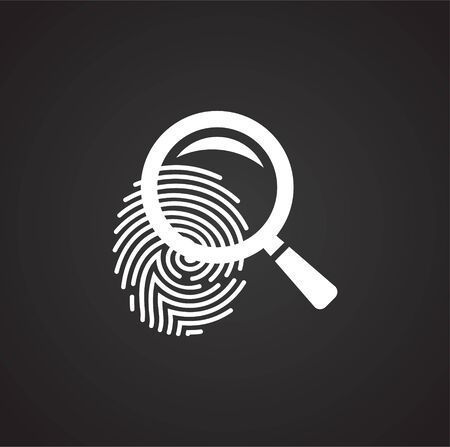 Search related icon on background for graphic and web design. Simple illustration. Internet concept symbol for website button or mobile appのイラスト素材