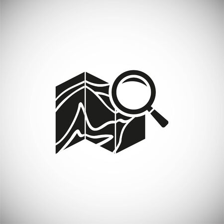 Search related icon on background for graphic and web design. Simple illustration. Internet concept symbol for website button or mobile appのイラスト素材