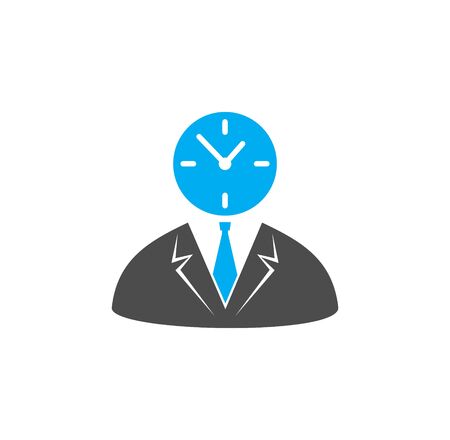 Time management related icon on background for graphic and web design. Simple illustration. Internet concept symbol for website button or mobile appのイラスト素材