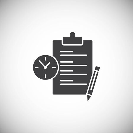 Time management related icon on background for graphic and web design. Simple illustration. Internet concept symbol for website button or mobile appのイラスト素材