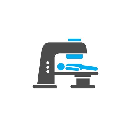 Body scan related icon on background for graphic and web design. Simple illustration. Internet concept symbol for website button or mobile appのイラスト素材