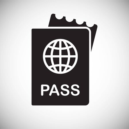 Airport related icon on background for graphic and web design. Simple vector sign. Internet concept symbol for website button or mobile appのイラスト素材