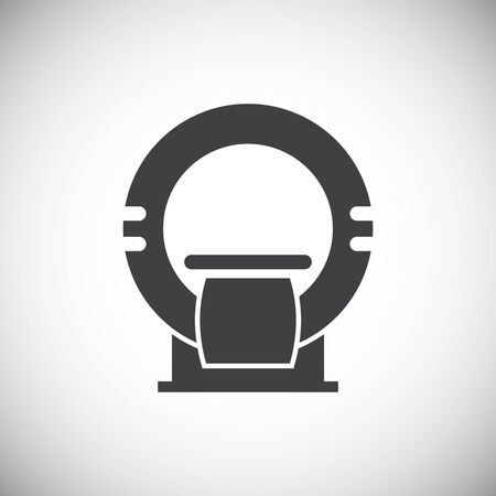 Body scan related icon on background for graphic and web design. Simple illustration. Internet concept symbol for website button or mobile appのイラスト素材