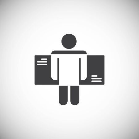 Body scan related icon on background for graphic and web design. Simple illustration. Internet concept symbol for website button or mobile appのイラスト素材