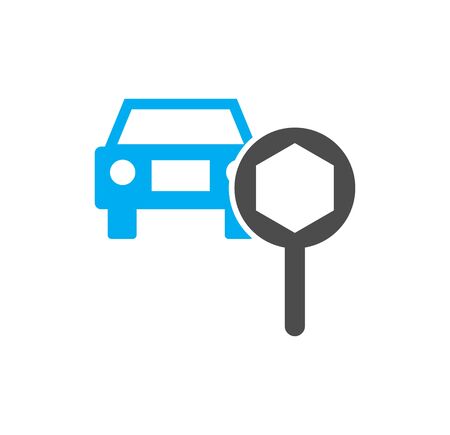 Service related icon on background for graphic and web design. Simple illustration. Internet concept symbol for website button or mobile appのイラスト素材