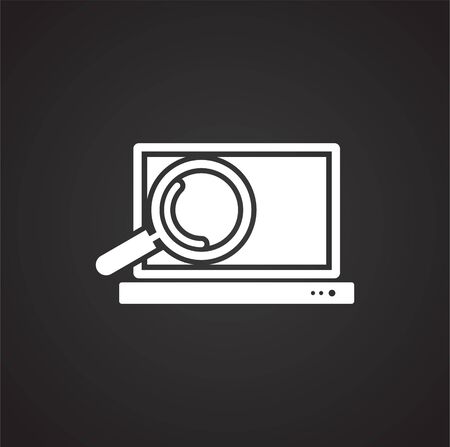 Service related icon on background for graphic and web design. Simple illustration. Internet concept symbol for website button or mobile appのイラスト素材