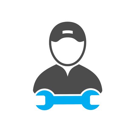 Service related icon on background for graphic and web design. Simple illustration. Internet concept symbol for website button or mobile appのイラスト素材