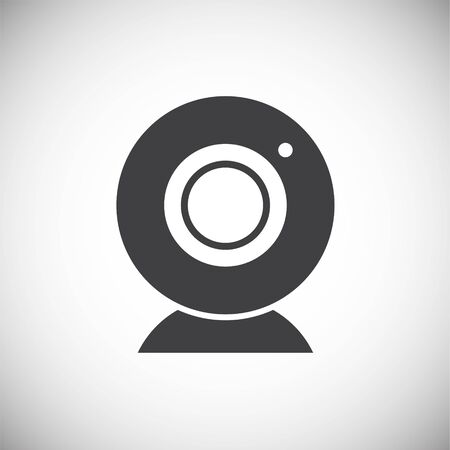 Computer hardware icon on background for graphic and web design. Simple illustration. Internet concept symbol for website button or mobile appのイラスト素材