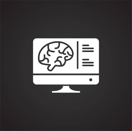 Body scan related icon on background for graphic and web design. Simple illustration. Internet concept symbol for website button or mobile appのイラスト素材