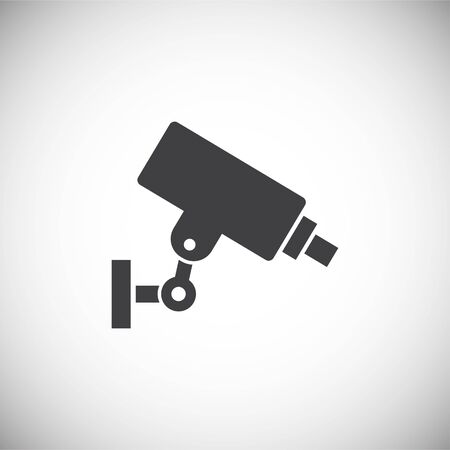 CCTV related icon on background for graphic and web design. Simple illustration. Internet concept symbol for website button or mobile appのイラスト素材