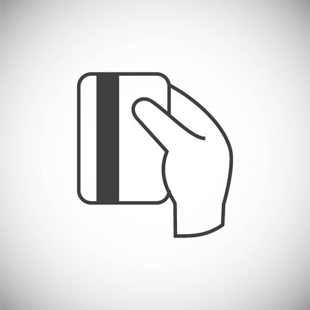 Pos terminal icon on background for graphic and web design. Simple illustration. Internet concept symbol for website button or mobile appのイラスト素材