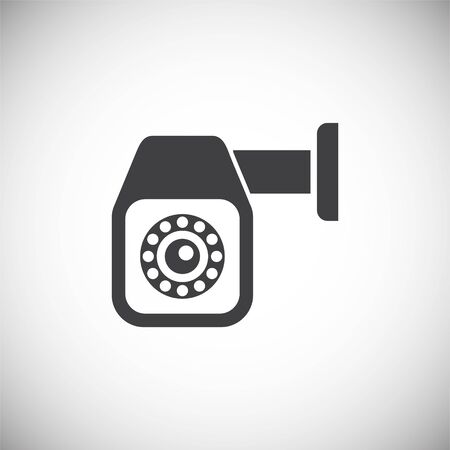 CCTV related icon on background for graphic and web design. Simple illustration. Internet concept symbol for website button or mobile appのイラスト素材