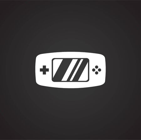 Joystick icon on background for graphic and web design. Simple illustration. Internet concept symbol for website button or mobile appのイラスト素材