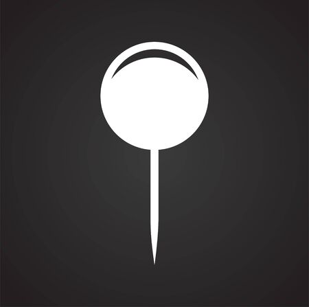 Geolocation related icon on background for graphic and web design. Simple illustration. Internet concept symbol for website button or mobile appのイラスト素材