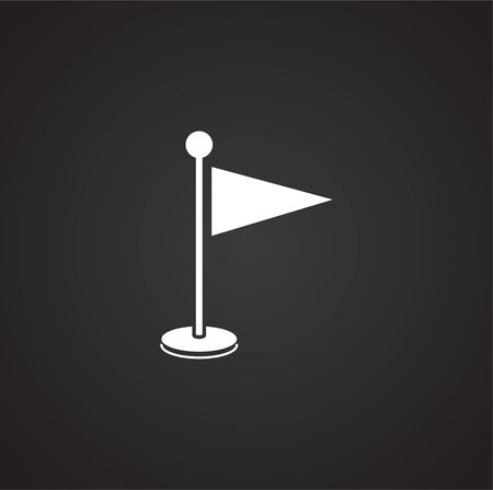 Geolocation related icon on background for graphic and web design. Simple illustration. Internet concept symbol for website button or mobile appのイラスト素材