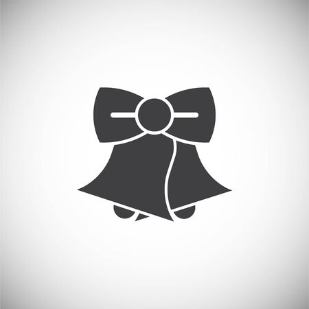 Bell icon on background for graphic and web design. Simple illustration. Internet concept symbol for website button or mobile appのイラスト素材