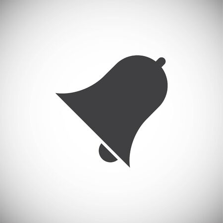 Bell icon on background for graphic and web design. Simple illustration. Internet concept symbol for website button or mobile appのイラスト素材