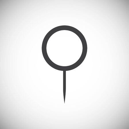 Geolocation related icon on background for graphic and web design. Simple illustration. Internet concept symbol for website button or mobile appのイラスト素材