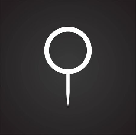 Geolocation related icon on background for graphic and web design. Simple illustration. Internet concept symbol for website button or mobile appのイラスト素材