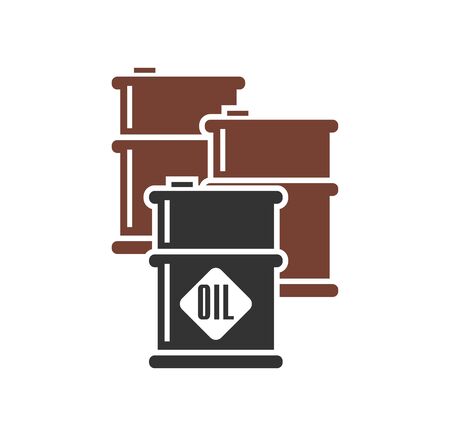 Oil Barrel related icon on background for graphic and web design. Simple illustration. Internet concept symbol for website button or mobile appのイラスト素材