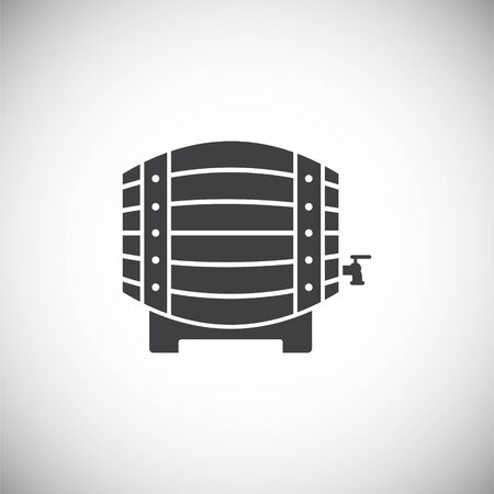 Barrel icon on background for graphic and web design. Simple illustration. Internet concept symbol for website button or mobile appのイラスト素材