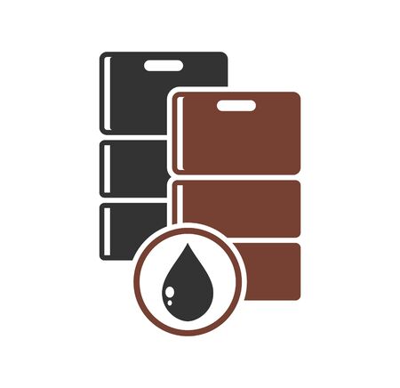 Oil Barrel related icon on background for graphic and web design. Simple illustration. Internet concept symbol for website button or mobile appのイラスト素材